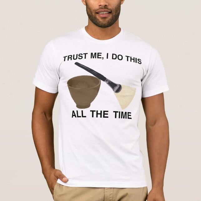CAMISETA CONFIE-ME COM SEUS CUIDADOS COM A PELE;) (Frente)