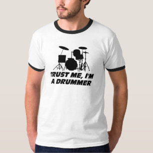 Camiseta Confie-me, mim são um baterista