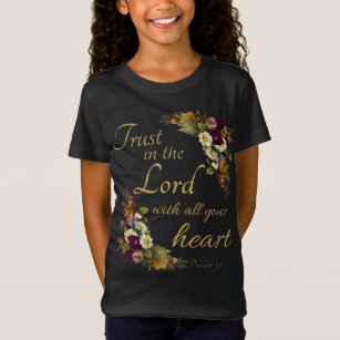 Camiseta Confie no LORD com todo o seu coração para as mulh