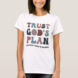 Camiseta Confie No Plano De Deus, Cristão Da Moda