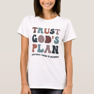 Camiseta Confie No Plano De Deus, Cristão Da Moda