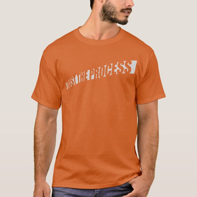 Camiseta confie no processo de citação retrô (Frente)