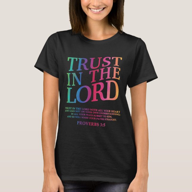 Camiseta Confie no Senhor Jesus Cristo Irmão Irmã Deus (Frente)