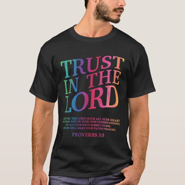 Camiseta Confie no Senhor Jesus Cristo Irmão Irmã Deus (Frente)