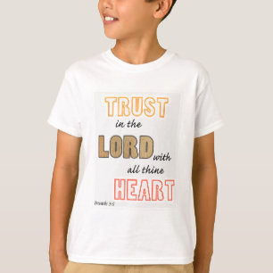 Camiseta confie no senhor provérbios escritura