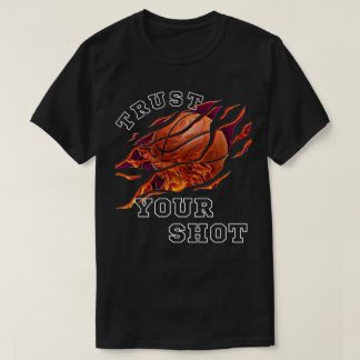 Camiseta Confie no seu tiro - Teto de Basquete Negro Negrit