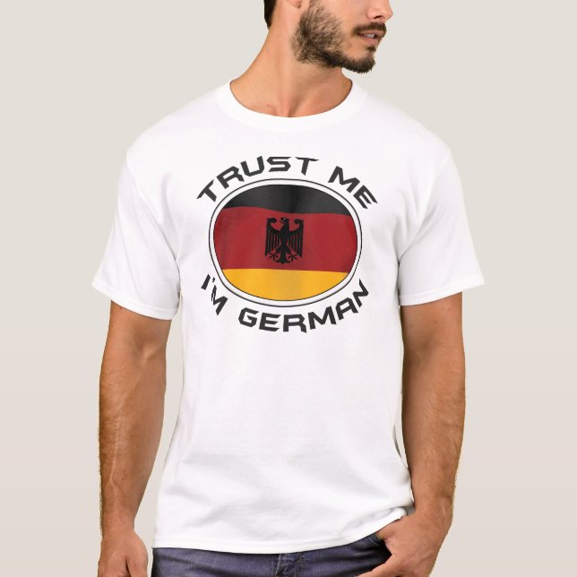 Camiseta Confie que eu mim é alemão (Frente)