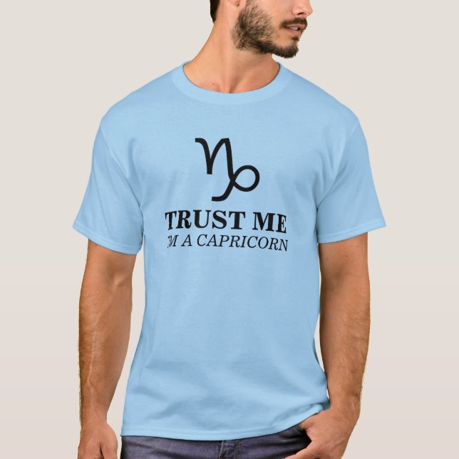 Camiseta Confie que eu mim é um Capricórnio (Frente)