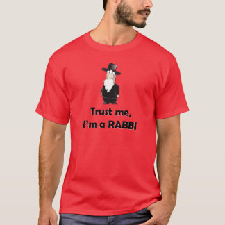 Camiseta Confie que eu mim é um rabino - humor judaico