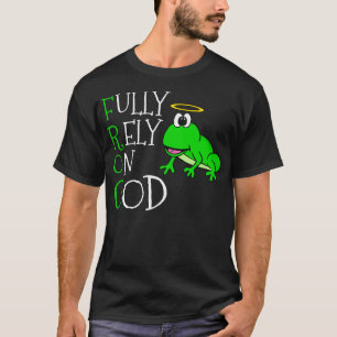 Camiseta Confie Totalmente Na Igreja Cristã Sapo De Deus En