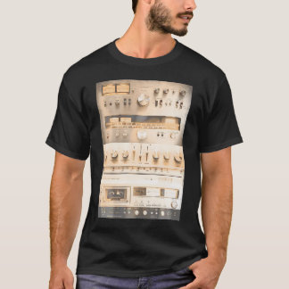 Camiseta Configurar Colagem de Mídia Mista do Sistema de So