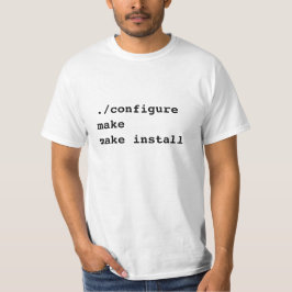Camiseta ./configure faz para fazer para instalar para
