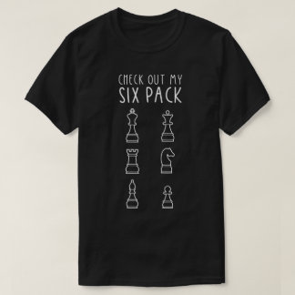 Camiseta Confira Meu Design de Xadrez Six Pack
