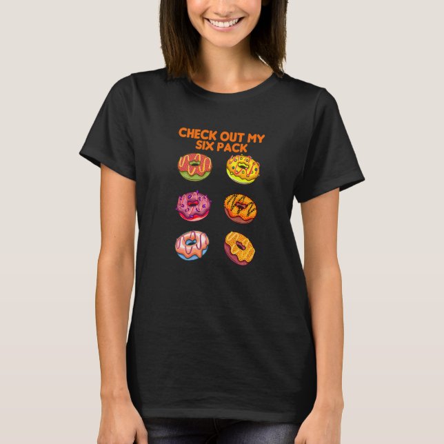 Camiseta Confira Meu Donut de Seis Pacotes (Frente)