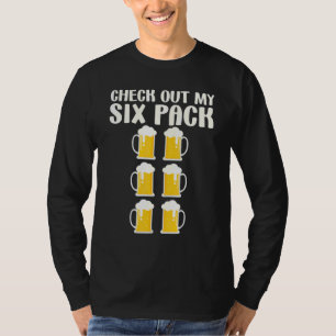 Camiseta Confira Meu Six Pack  Cerveja  Citação