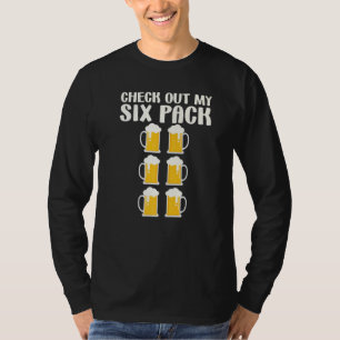 Camiseta Confira Meu Six Pack Cerveja Six Pack Academia Beb