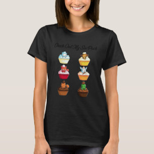 Camiseta Confira Meu Six Pack Cupcakes Lindos Ioga Fitness