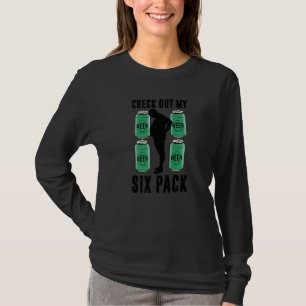 Camiseta Confira Meu Six Pack Dia dos Pais Retro Dad Bod