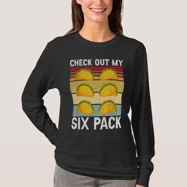Camiseta Confira Meu Taco de Seis Pacotes (Frente)