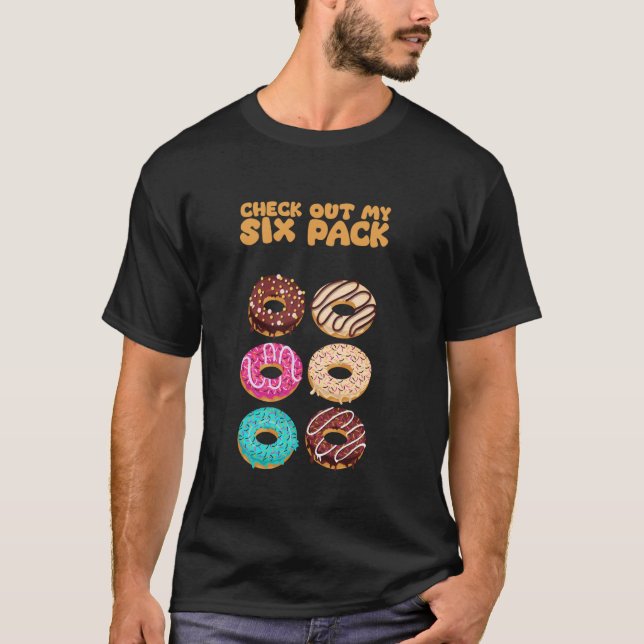 Camiseta Confira minha força de seis pacotes do ginásio eng (Frente)