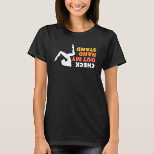 Camiseta Confira Minha Ginástica Acrobática de Parada de Mã