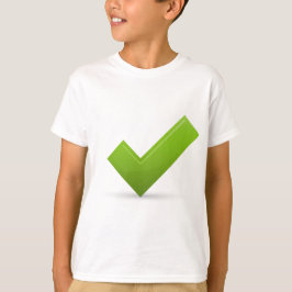 Camiseta confirme-679245 VERDE MARCA DE VERIFICAÇÃO CORRETA