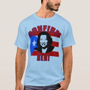 Camiseta Confirme-a com os produtos da bandeira de Puerto
