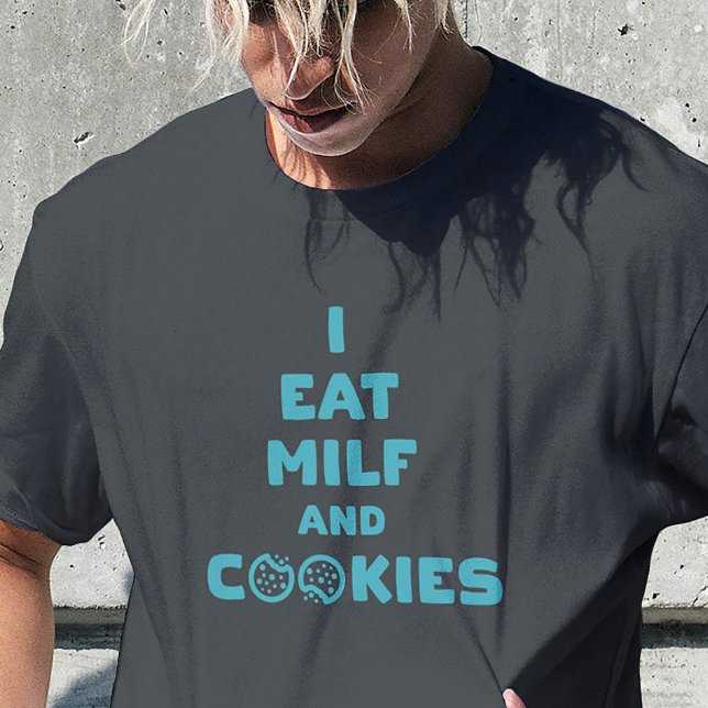 Camiseta Confissão do Milf Cookie Cravings (Funny “I Eat MILF and Cookies” shirt – bold graphic tee for parties, laughs, and adult humor)