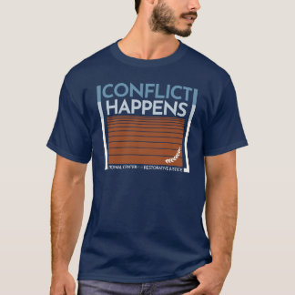 Camiseta Conflitos Acontece Azul