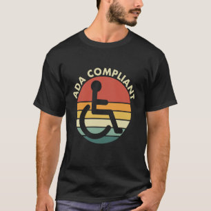 Camiseta Conformidade de acessibilidade compatível com ADA