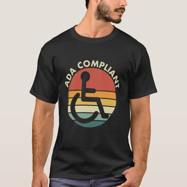 Camiseta Conformidade de acessibilidade compatível com ADA  (Frente)