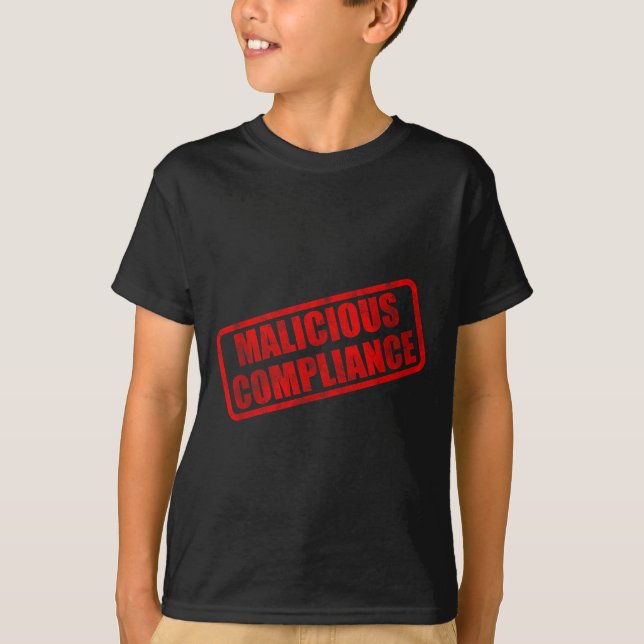 Camiseta Conformidade maliciosa  (Frente)