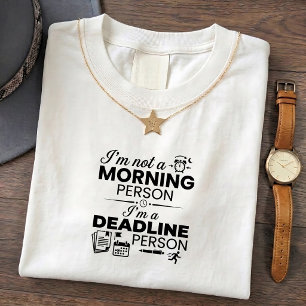 Camiseta Confortável para o Escritório com Prazo M