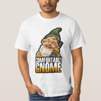Camiseta Confortavelmente t-shirt do gnomo
