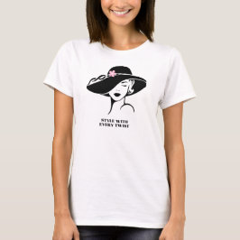 Camiseta conforto das mulheres