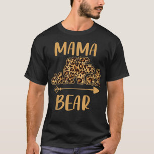 Camiseta Confrontos Familiares Com Leopardo, Engraçado Urso