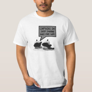Camiseta Confucius diz o valor