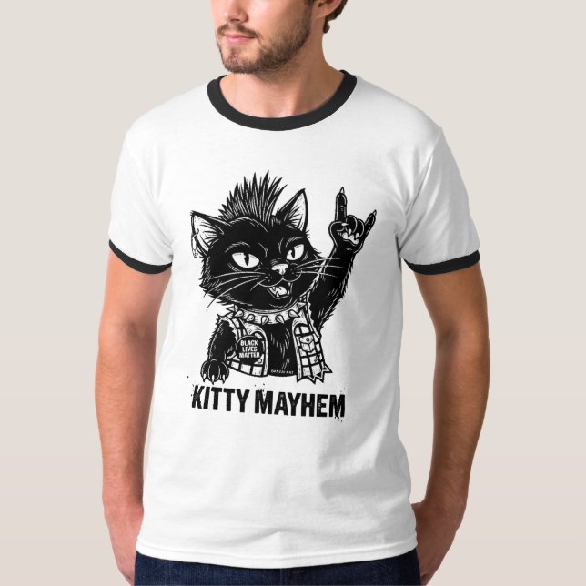 Camiseta Confusão de Gatinho (Frente)