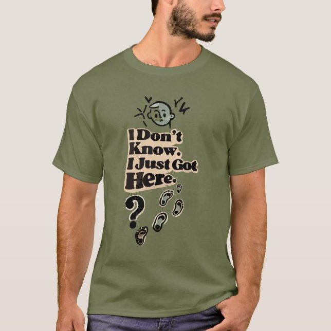 Camiseta Confused Introvert Quote T-Shirt – “I Don’t Know (Frente)