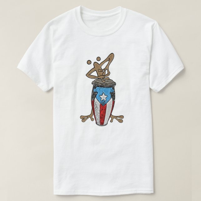 Camiseta Conga Coqui Taino T-Shirt (Frente do Design)