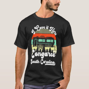 Camiseta Congaree Carolina do Sul Eu Amo Aqui Acampando Rv