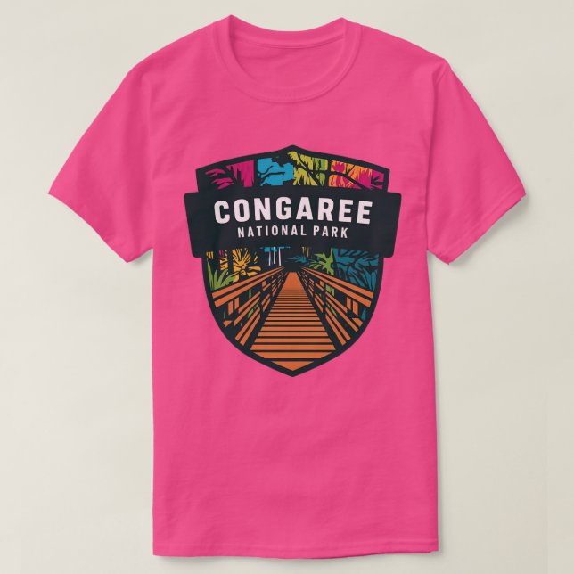 Camiseta Congaree National Park Colorful Boardwalk (Frente do Design)