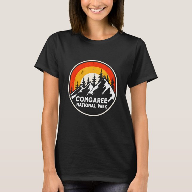 Camiseta Congaree National Park Mountain Camping South Caro (Frente)