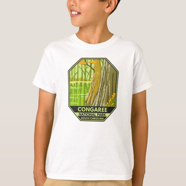 Camiseta Congaree National Park South Carolina Retro (Frente)