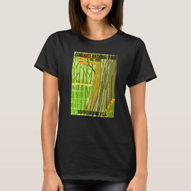 Camiseta Congaree National Park South Carolina State Souven (Frente)