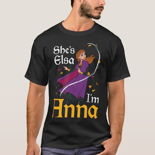 Camiseta Congelada - Ela É Elsa Eu Sou Anna (Frente)