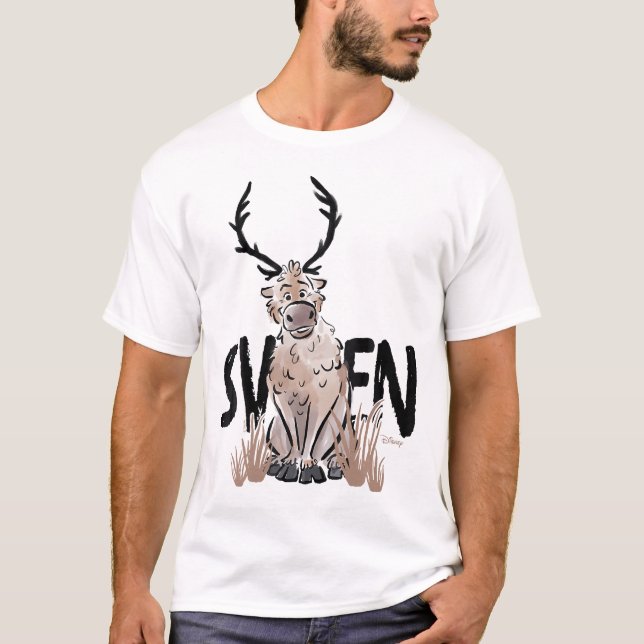 Camiseta Congelado 2 - Sven Watercolor (Frente)