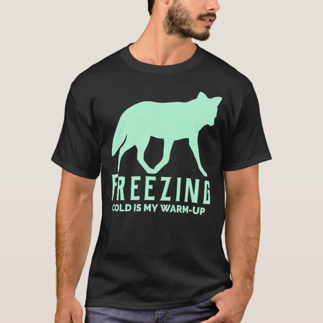 Camiseta Congelando Frio É Meu Calor (Frente)