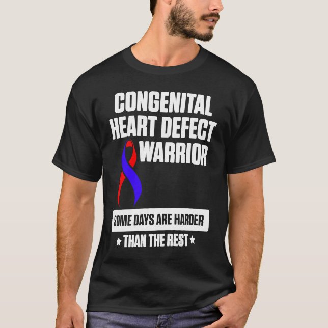 Camiseta Congenital Heart Disease Defect Survivor Harder CH (Frente)
