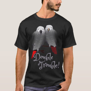 Camiseta Congo e Papagaio-Cinza da África Timena